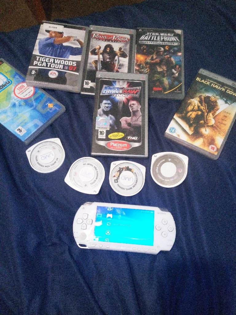 Psp console with games 