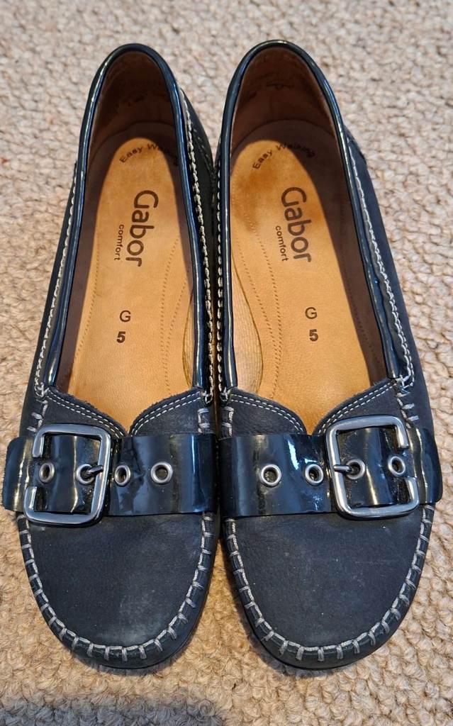 Gabor flat shoes Blue 5