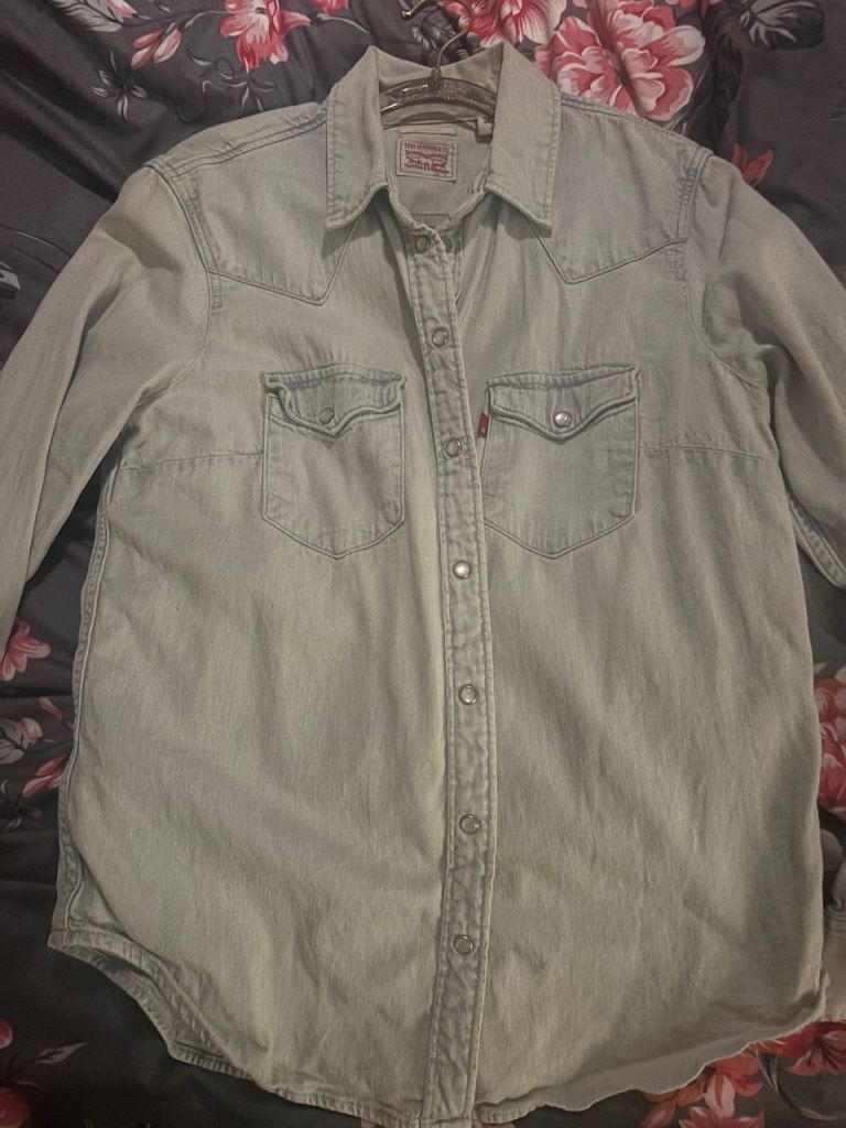Levi's Denim Shirt – Light Blue, Good Condition