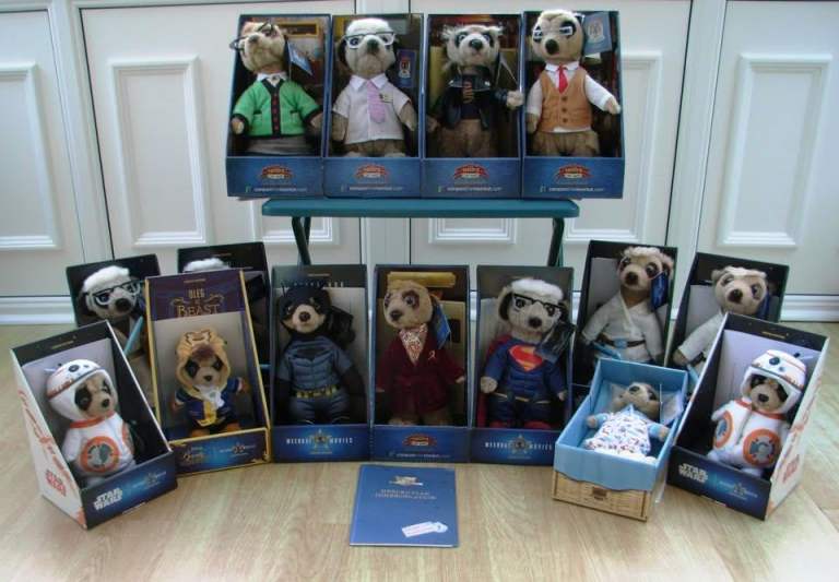  Joblot Of 13 CompareTheMarket Meerkats With Certificates - £2.50 Each Or 13 For £32.50!