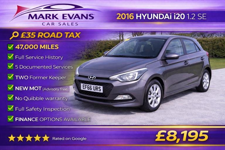 2016 Hyundai i20 1.2 SE 5dr HATCHBACK Petrol Manual