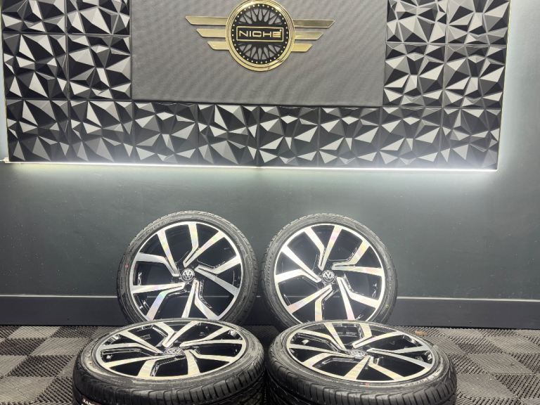 NEW 18” inch vw brescia club sport alloys wheels 5x112 golf r line gtd gti gte caddy 