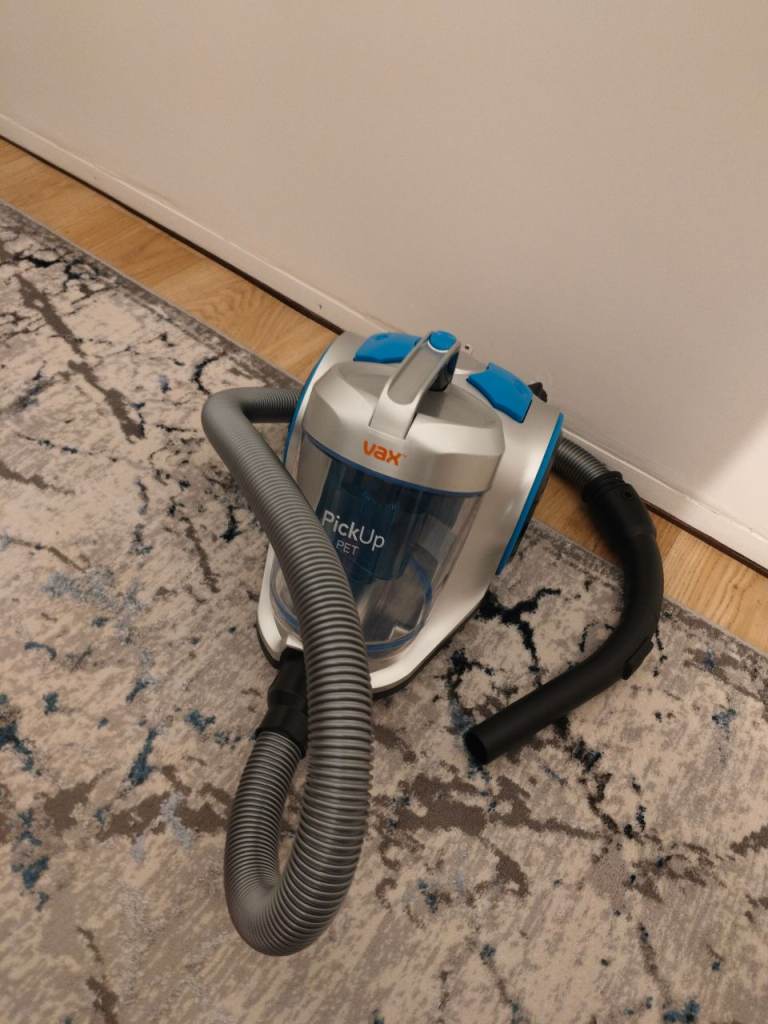 Used Vax Pick Up Pet Corded Bagless Cylinder Vacuum Cleaner.