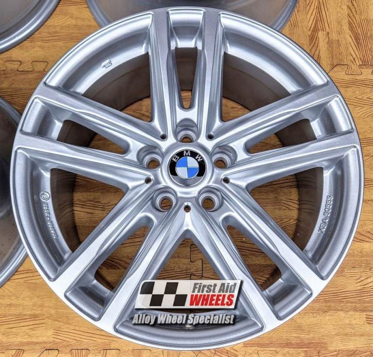 BMW 3 4 SERIES G20 G21 G22 G23 4X 18'' RIAL X10 POLAR SILVER 7.5J ET25 NEW ALLOY WHEELS