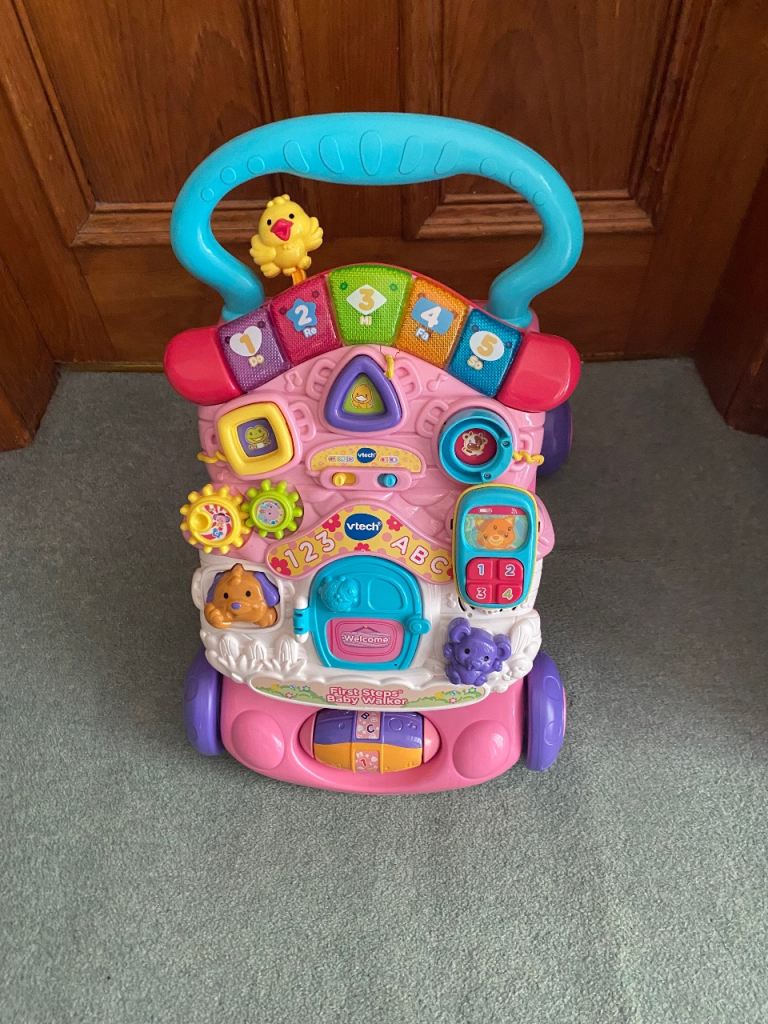 VTech first steps baby walker with music, activities and baby mobile phone Crieff Perth 