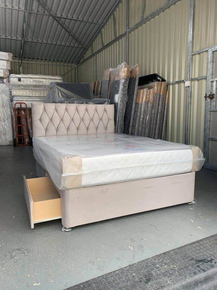🛏️ Brand New 5FT King Bed + Foam Mattress & Storage Draws Optional Amazing Deal 25% OFF