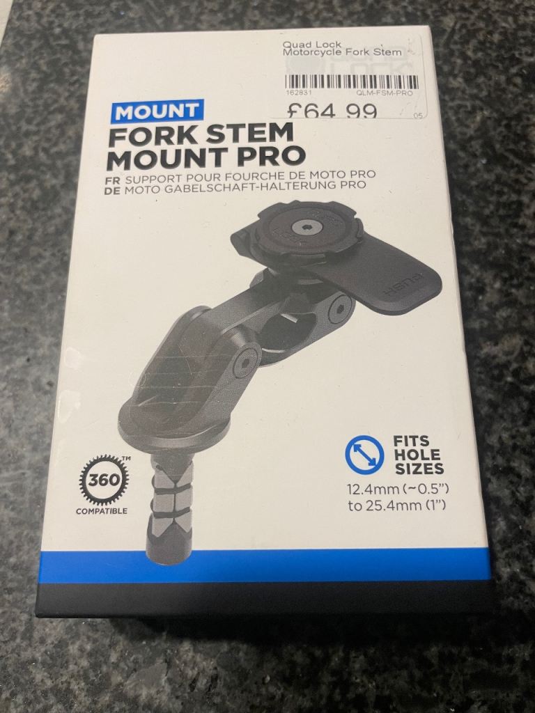 Quadlock Fork Stem Mount Pro