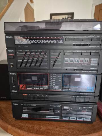 Philips FCD563 Vintage Midi Hi-Fi Stack Record Player CD Radio