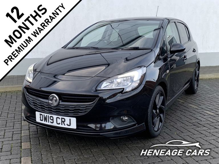 2019 (19) Vauxhall Corsa 1.4 EcoTec SRi VX-Line Nav Black Petrol 5-Door