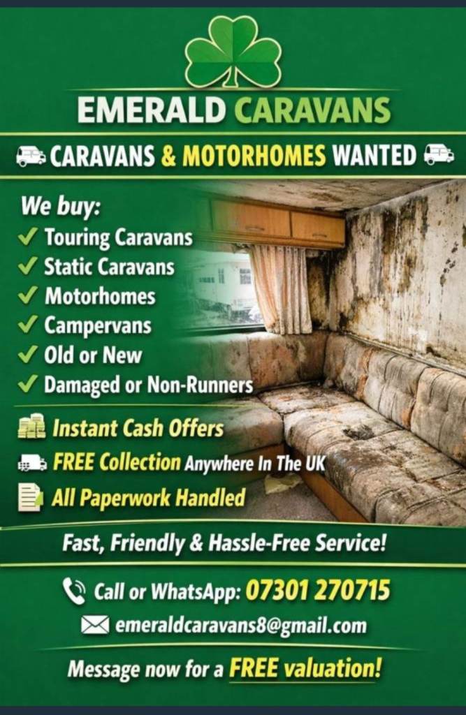 Caravans & motorhomes wanted any age