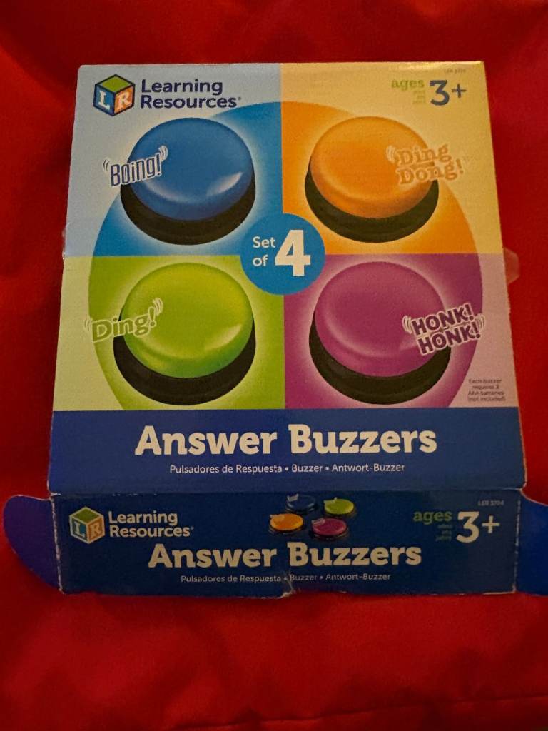 Used, but Like New - 4 Bright Buzzers with Fun Sounds