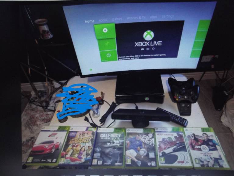 x box 360 + games 