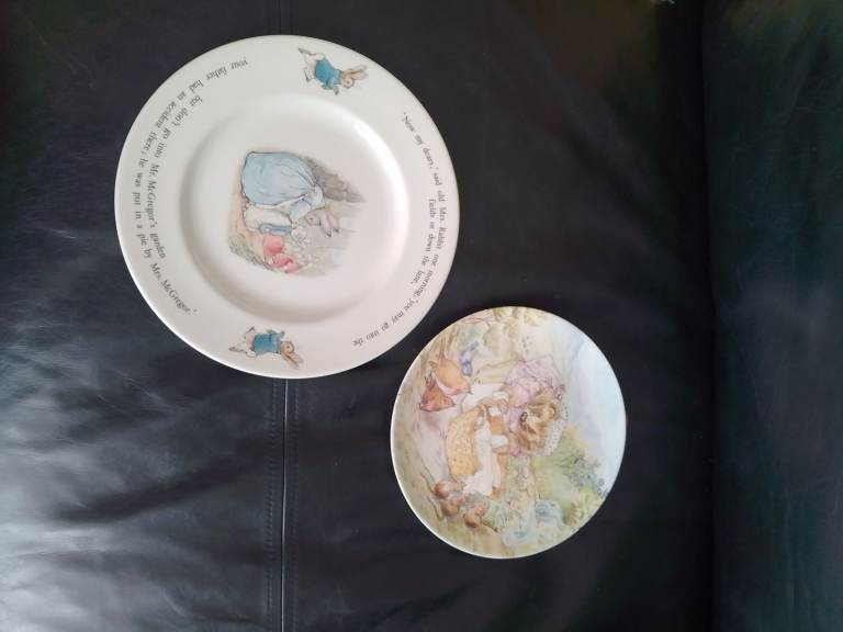 Wedgwood Peter Rabbit & Mrs Tiggy Winkle Collector Plates