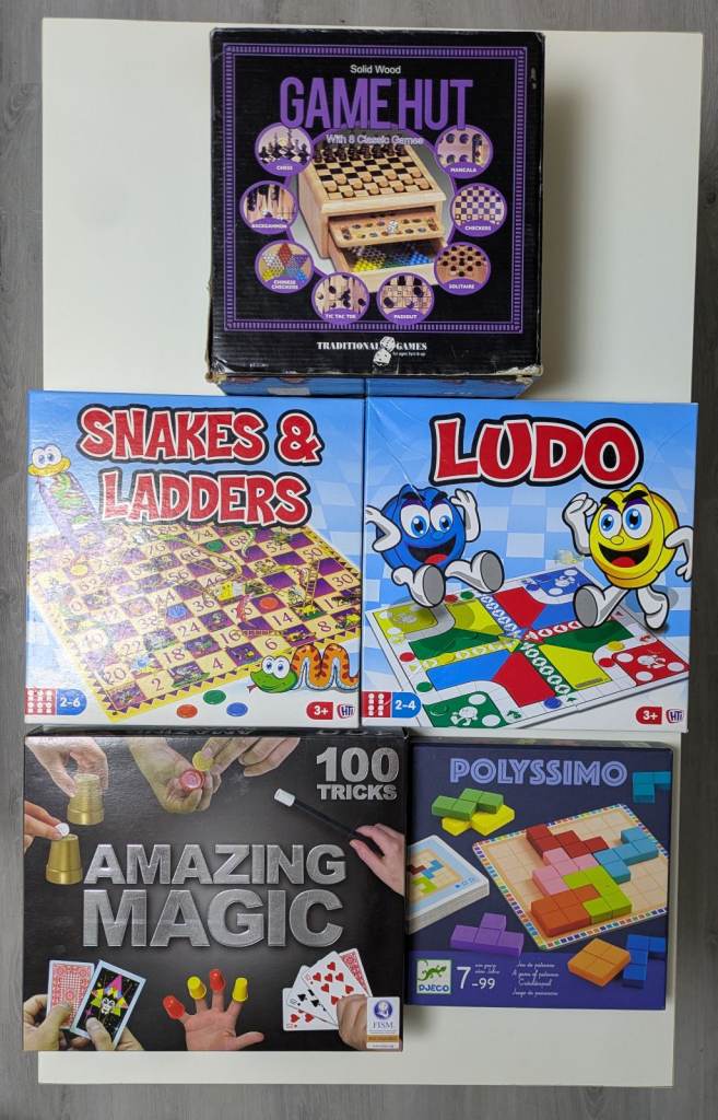 Selection of Board Games & Magic Set