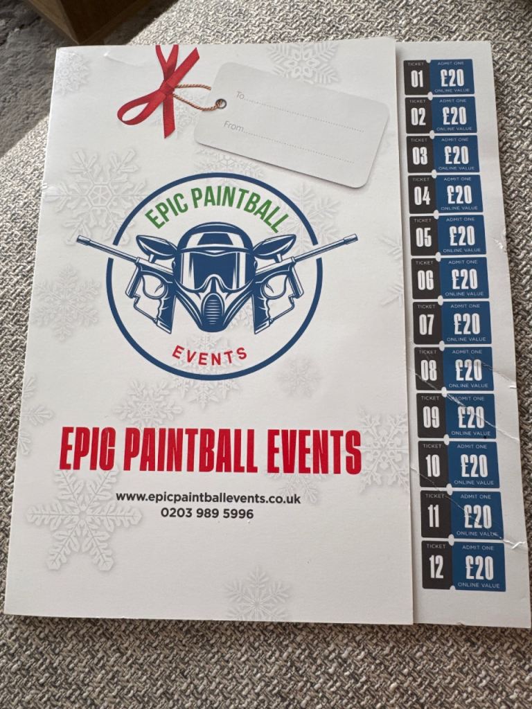 Paintball Tickets