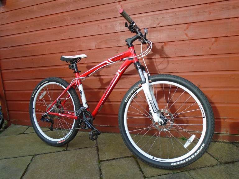 Specialized hardrock sport mountain bike, 17 inch lightweight frame, 26 inch wheels, 24 gears