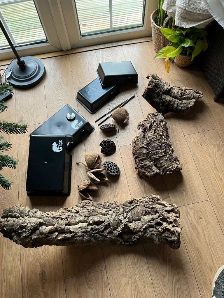 Reptile hides and accessories