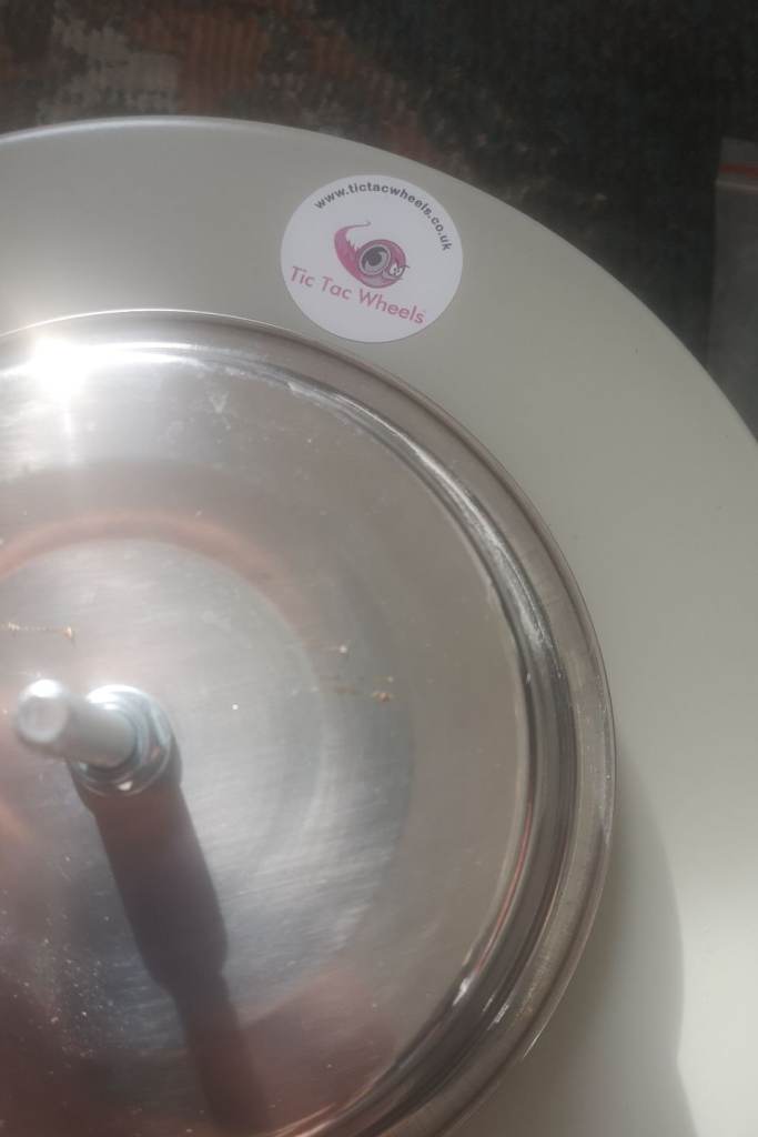 Large 10" metal, small pet wheel. 