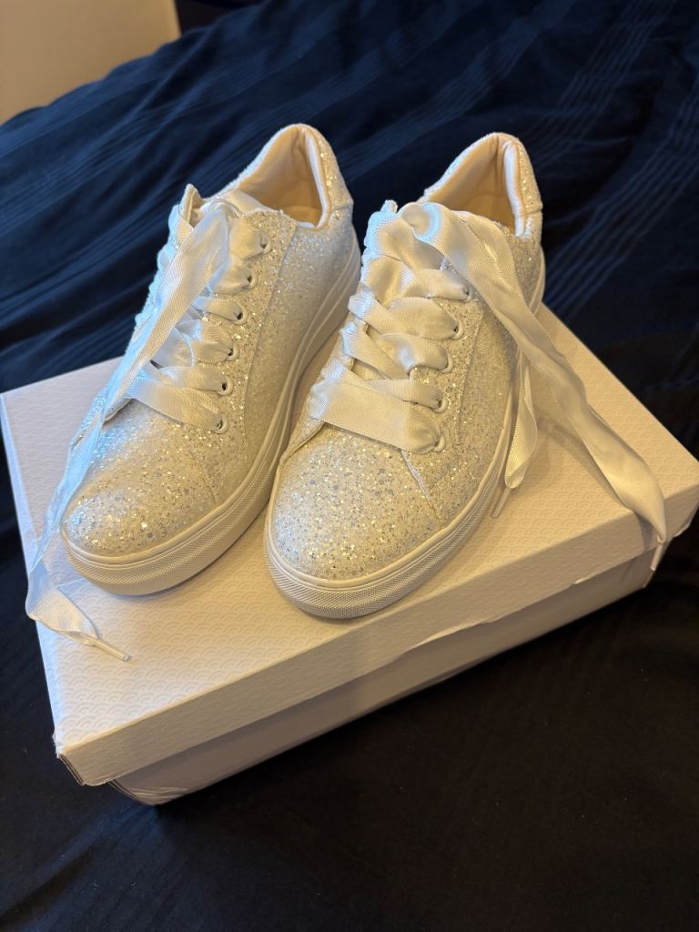 Rainbow Club wedding trainers size 5