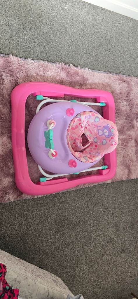 Pink and Purple Baby Walker – Good Condition