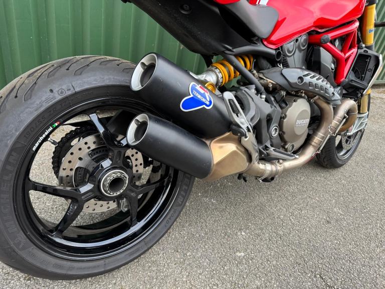 Ducati Monster 1200S White Stripe 2015 Red 23k Full Ducati History Ohlins