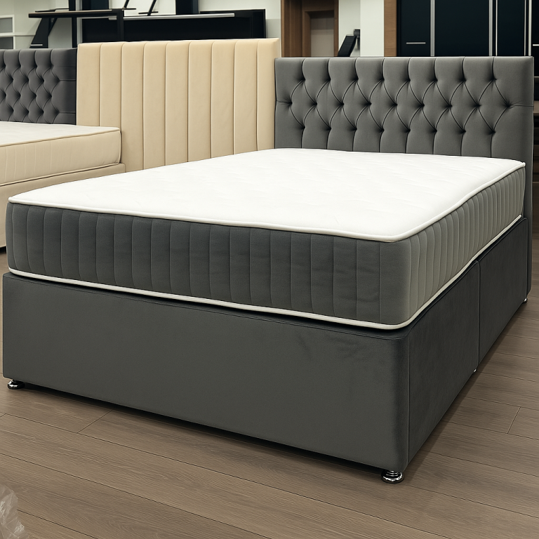 >>>>🚛Super Offer 😘DIVAN 4FT6 Double Bed Base with Mattress & Storage Drawers ❤️15% OFF💥COD🚚