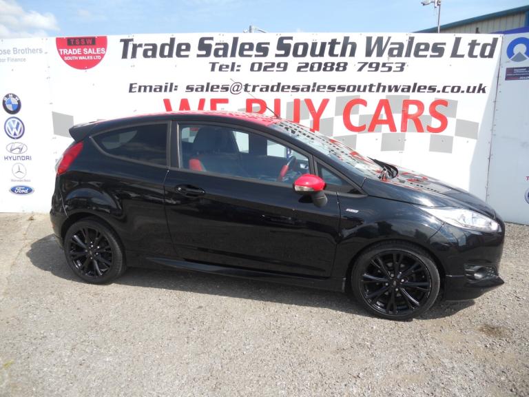 2017 Ford Fiesta 1.0 EcoBoost 140 ST-Line Black 3dr HATCHBACK Petrol Manual