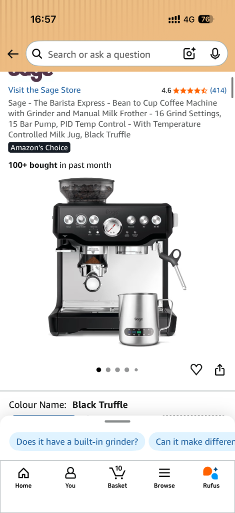 Sage Coffee Machine