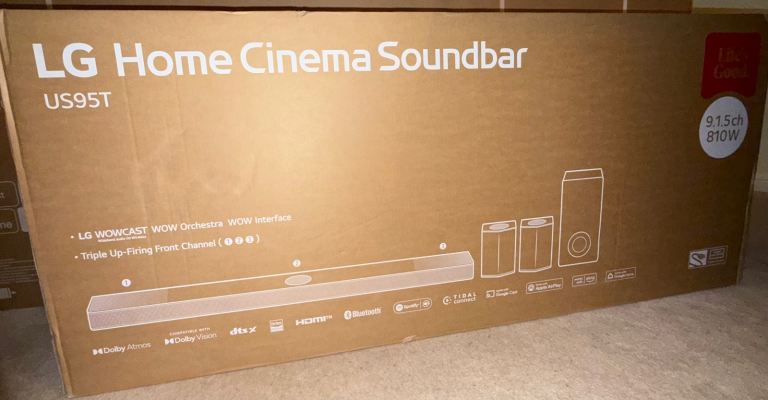 LG US95TR 9.1.5ch Dolby Atmos Soundbar System – Brand New, Sealed