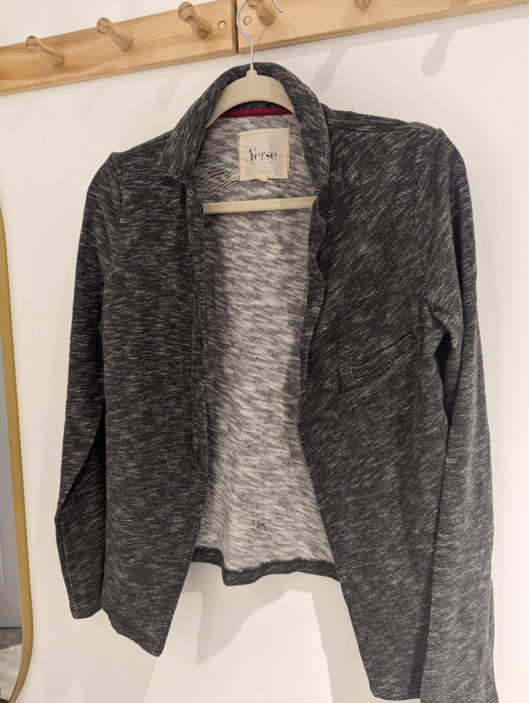 Grey 100% Cotton Blazer