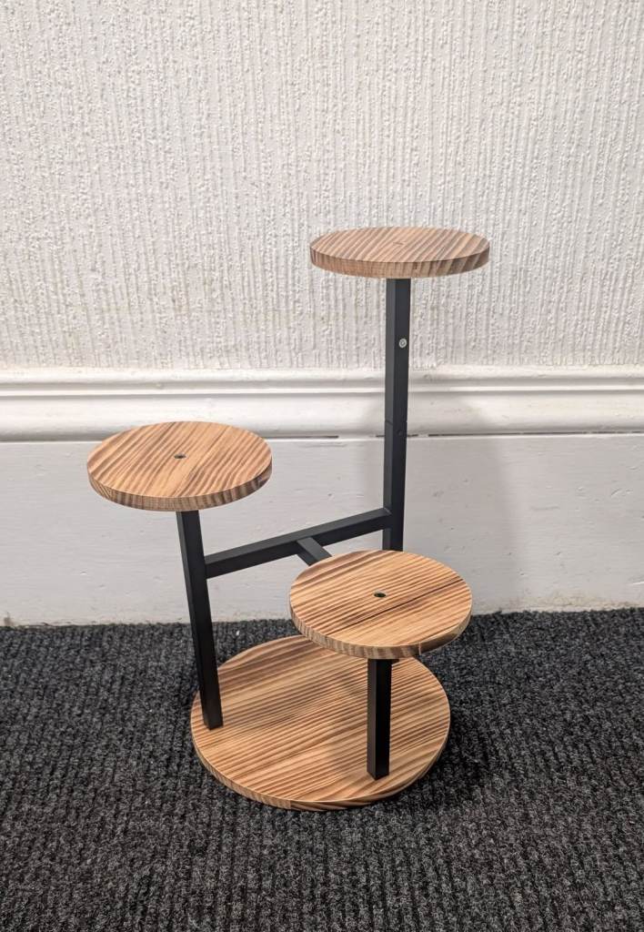 Wooden 3 Plant Stand – New in Box