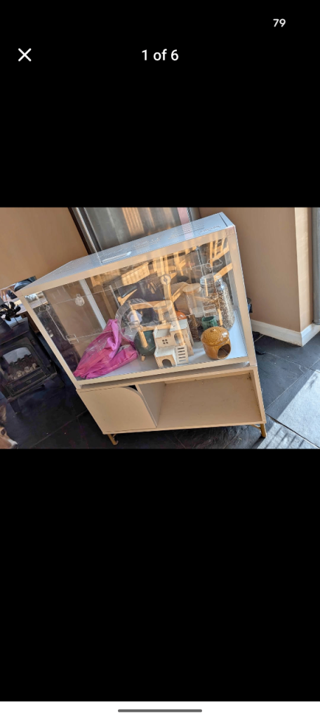 Bucastate hamster cage with accessories 
