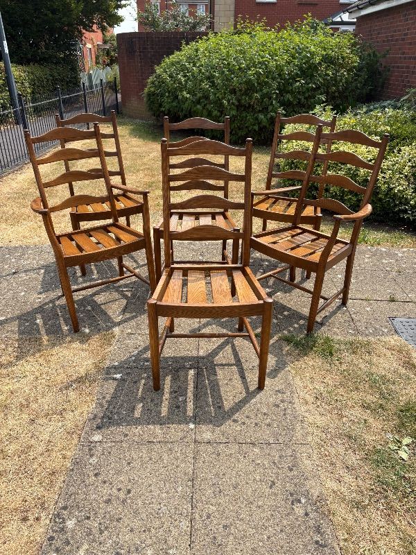 Set of 6 Ercol Dining Chairs with Cushions (nationwide delivery available)