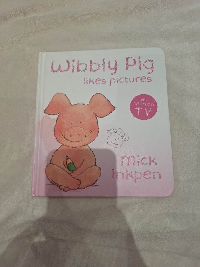 Wibbly Pig Likes Pictures Board Book by Mick Inkpen