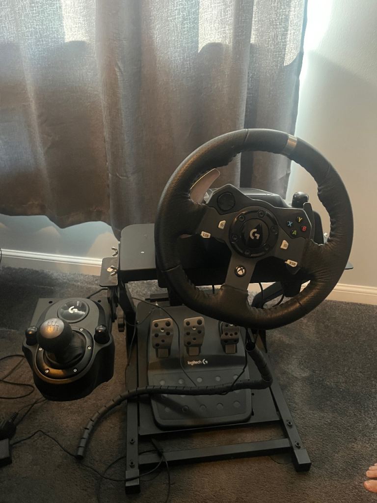 Logitech G Racing Wheel with Pedals and Shifter – Good Condition