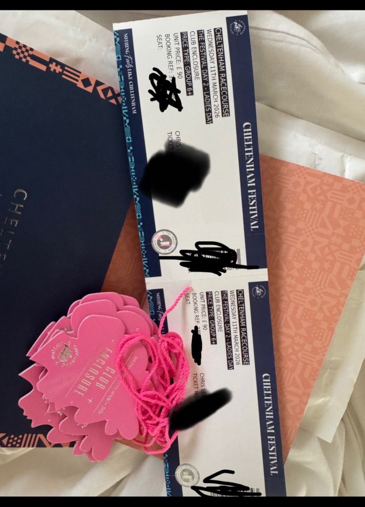 Wednesday - Cheltenham festival ladies day x1