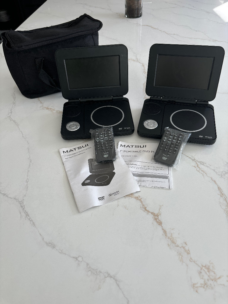 2 x portable dvd players 