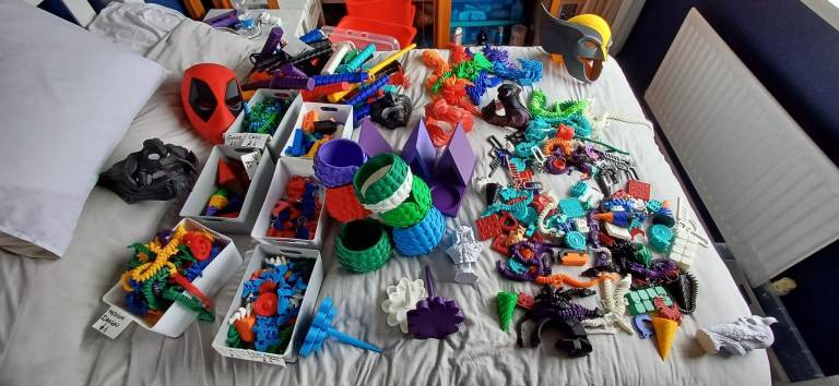 3D printed stock job lot. 250+ ITEMS