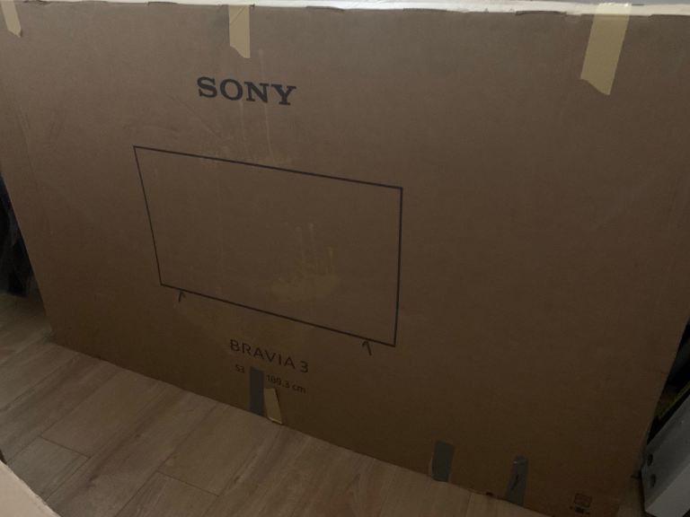 Brand New Sony Bravia 3 K75S38BP 75 Inch LED HDR 4K Ultra HD Smart Google TV Dolby Atmos 2025 Model