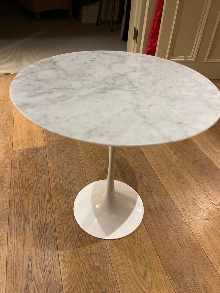 Small marble topped side table