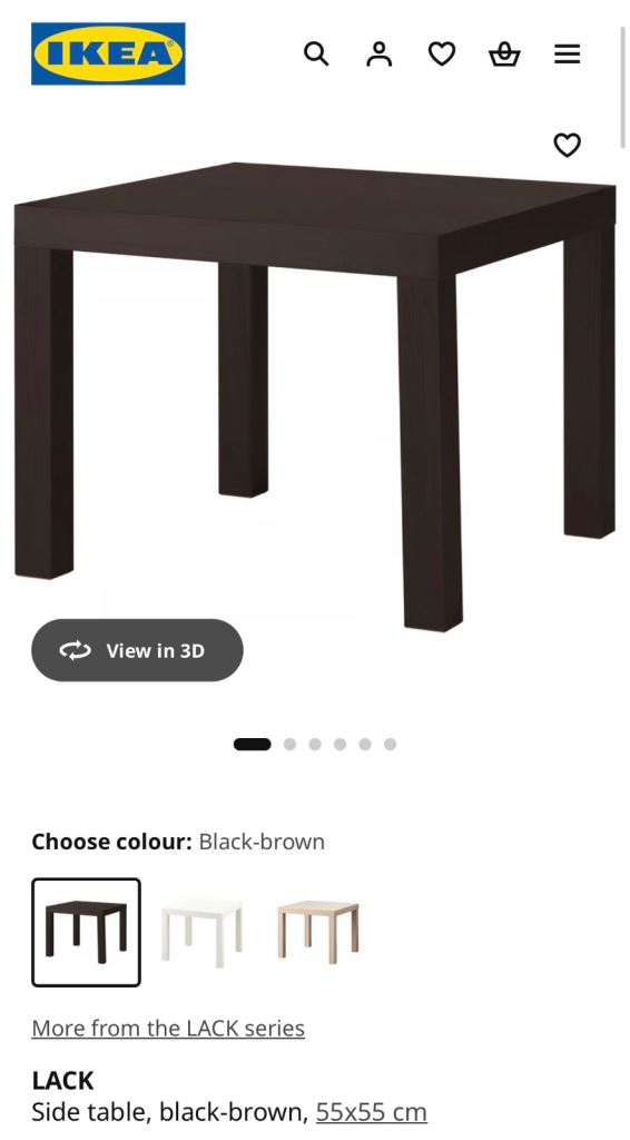 IKEA lack table 