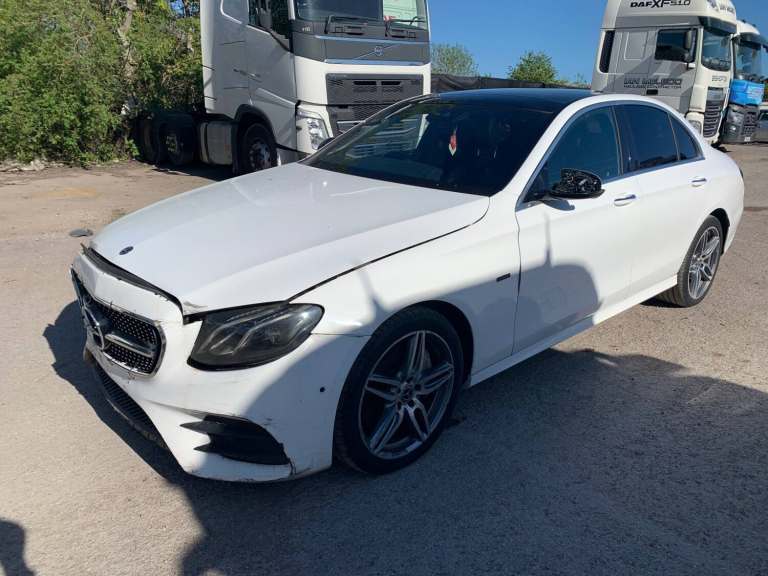2018 MERCEDES BENZ E CLASS E350 AMG LINE PREMIUM HYBRID ELECTRIC DAMAGED SALVAGE