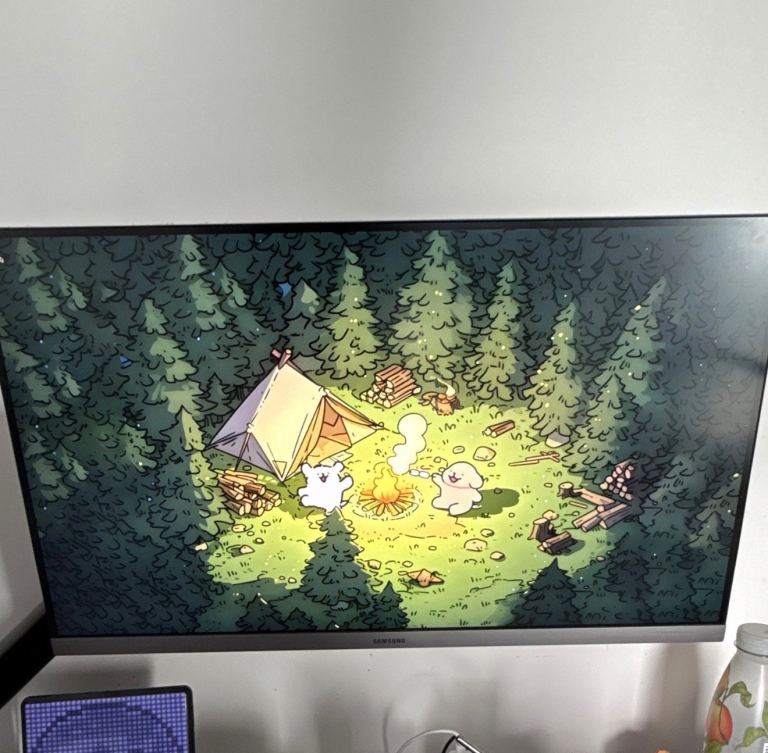 Samsung 4K Monitor with box + armset