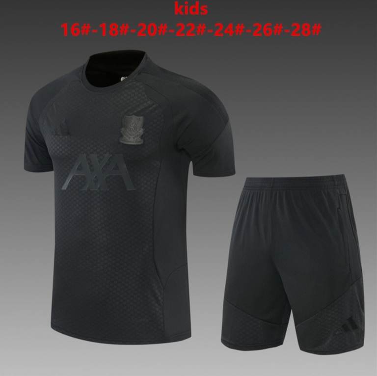 Kids Black Football Kit - Top and Shorts, Various Sizes