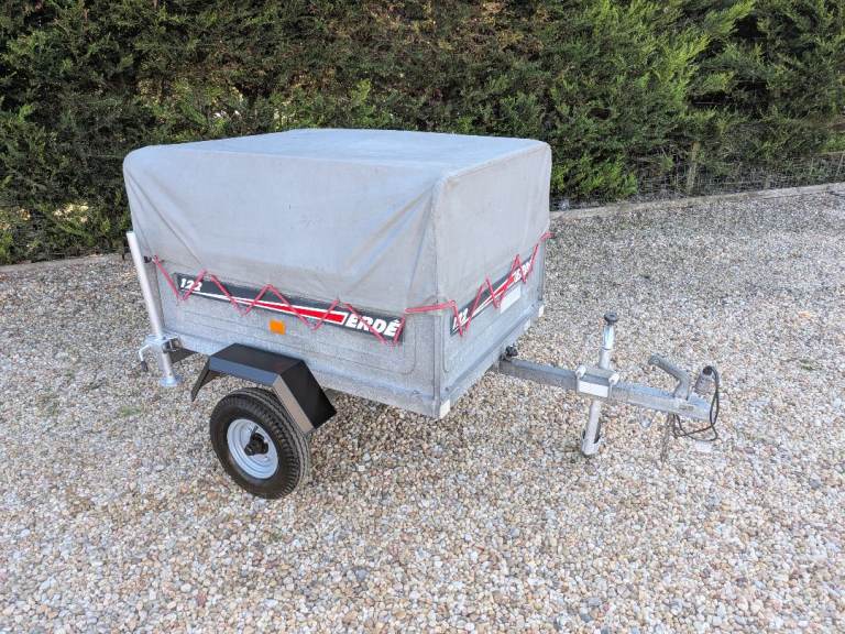 Erde 122 High Top Trailer with Prop Stands, Spare Wheel and Jockey Wheel