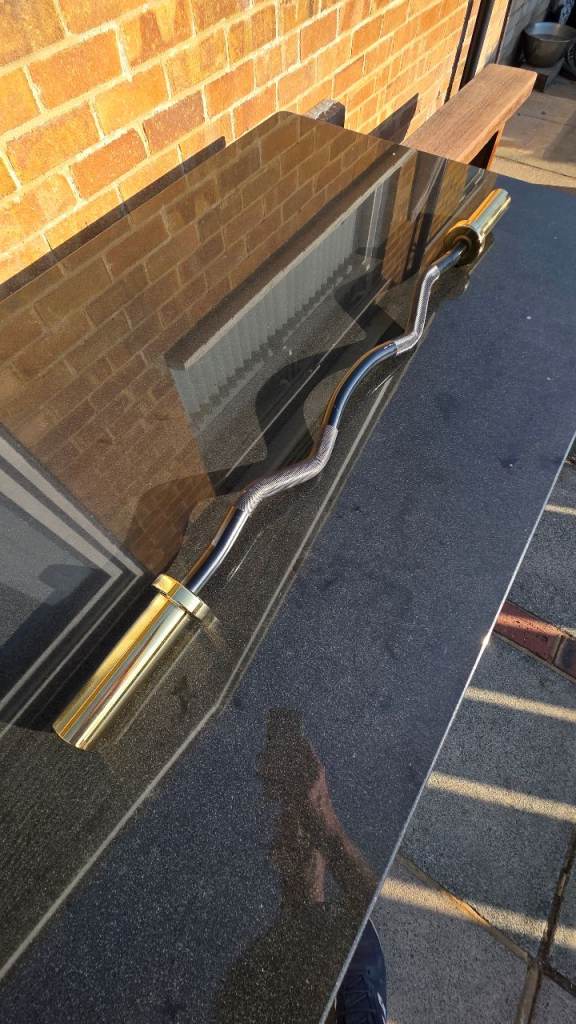 PhysKcal 9.5kg Chrome Curl Bar – Good Condition