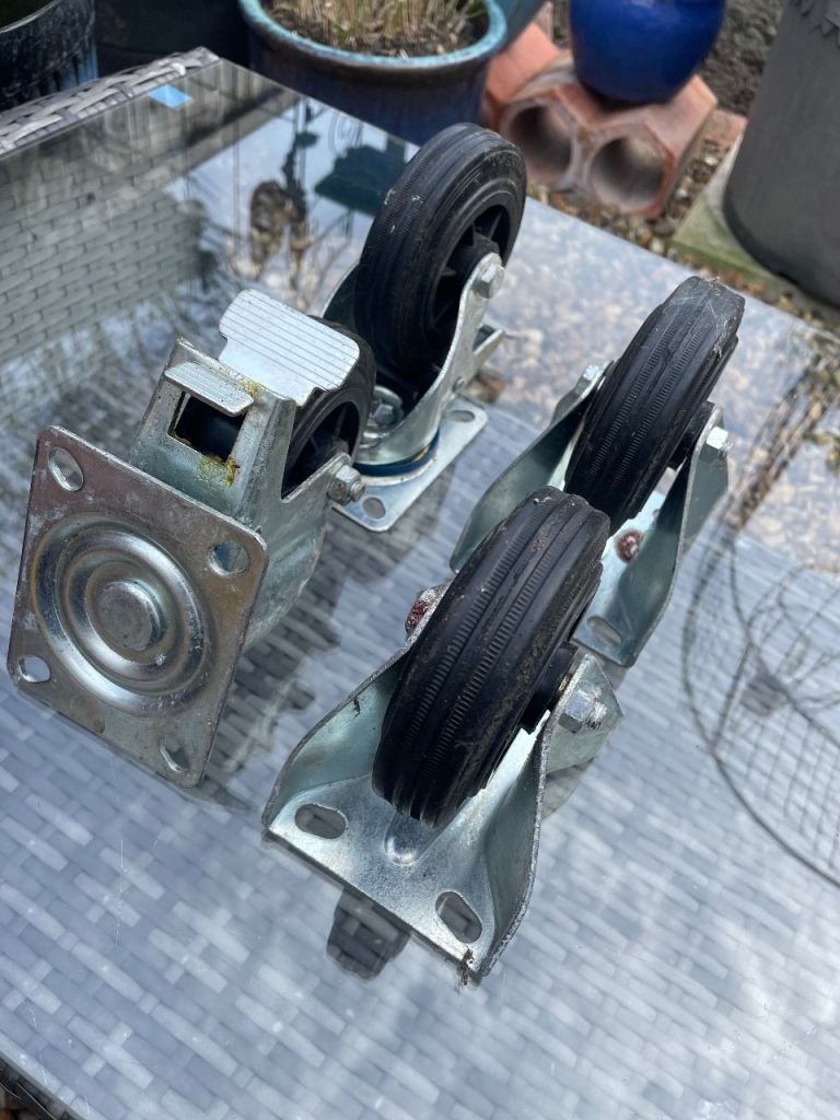 Heavy duty industrial casters £15