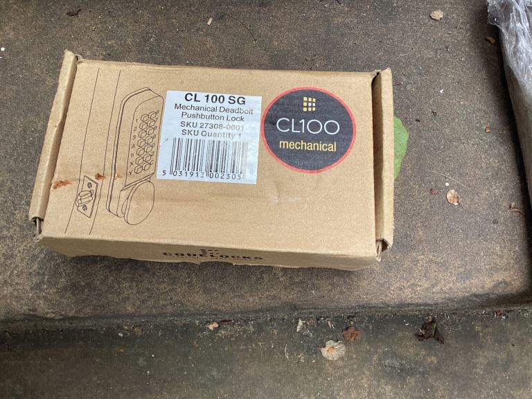 image for Codelocks CL100 Silver Grey Surface Deadbolt