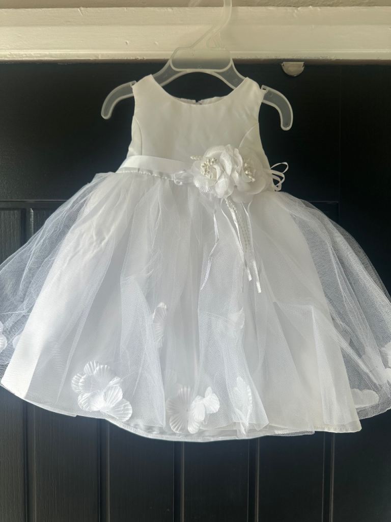 Beautiful White Baby Girl's Occasion Dress