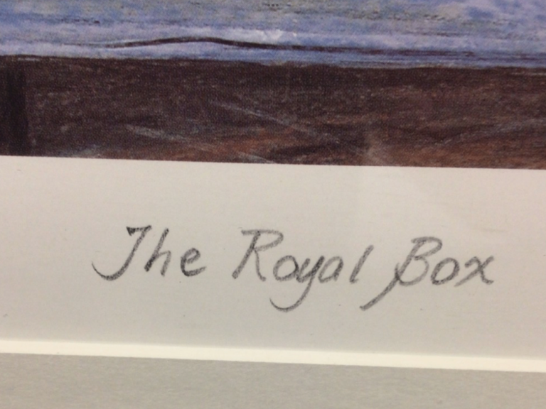 Paul Doyle the royal box framed print LTD 452/500 SIGNED by Paul Doyle Excellent condition.